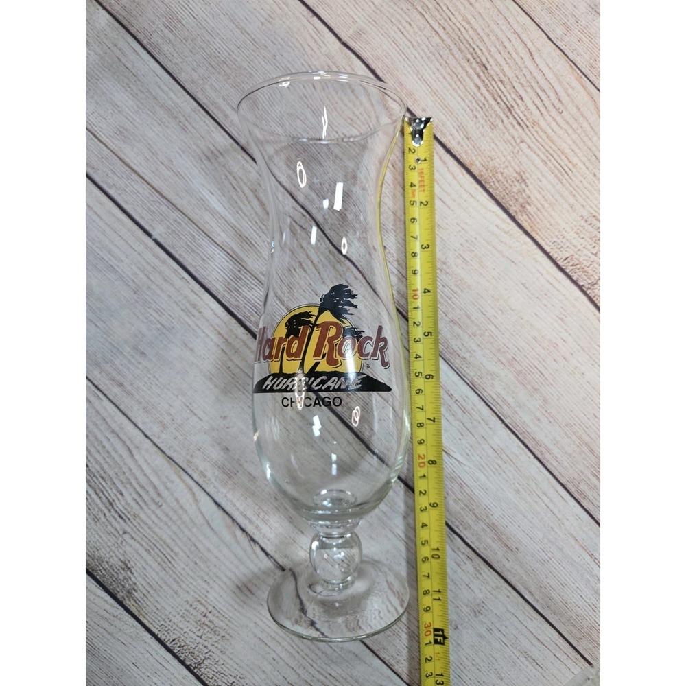 Hard Rock Cafe Hurricane Glass Chicago Collectible Drinkware Windy City - Picture 3 of 5